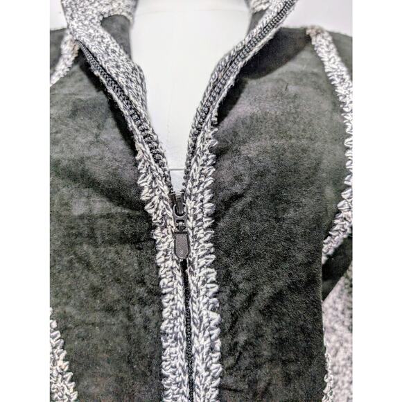 NWT Talk of the Walk Atlantic City Suede Knit Jacket Black White Size M - Picture 6 of 9